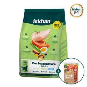 이즈칸 강아지사료 퍼포먼스 어덜트 6.5kg+ANF 독 샘플 40g