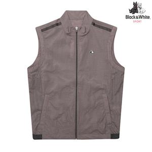 [블랙앤화이트] 남성 여름 블루종 베스트 1014GZVN_DARK RED