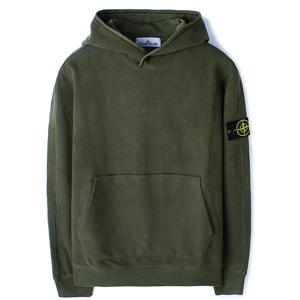 23FW 스톤 기모 후드 맨투맨 카키 791561252 V0058