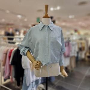 [올리브데올리브]  OW4MB538_린넨 스트링 셔츠 블라우스