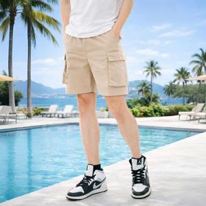 BFL 남녀 여름 캐주얼 카고포켓 밴딩 5부반바지 S24P-473