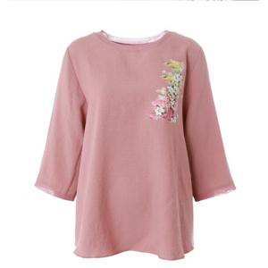 [모라도]수채화꽃티셔츠 RNM8PO497