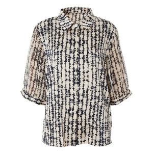 [모라도]모노나염쉬폰소매셔츠RNM8BL491