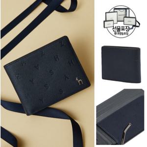 [헤지스]네이비음각패턴머니클립HJWA4F563N3