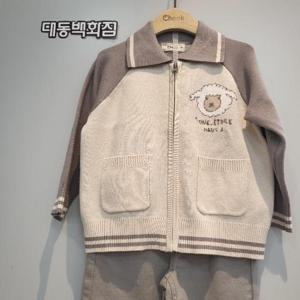 치크 DP01 남아 집업 스웨트가디건 CKCK24W2B