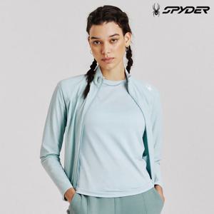 [스파이더] 여성 에센셜 트리코트 셋업 집업 SPIPCNFT171WLMT