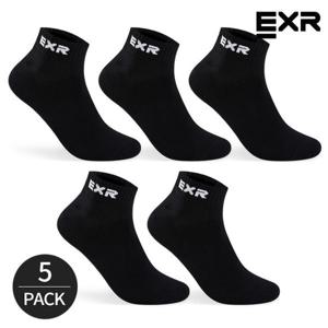 [EXR]EXR 남성 심플 스탠다드 발목양말 5P_BK