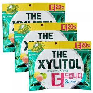 오리온제과 더 자일리톨 122g 3개