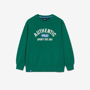 [휠라키즈] 바시티 로고 맨투맨 (FK2POG3405X_GRN)