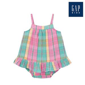 [갭키즈] 체크 거즈 투피스 세트(874035-00-9_MUT)