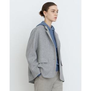 닥스 여성 24FW 클리어런스울 그레이 헤링본 반테일러드 자켓 DLJA4D901G1