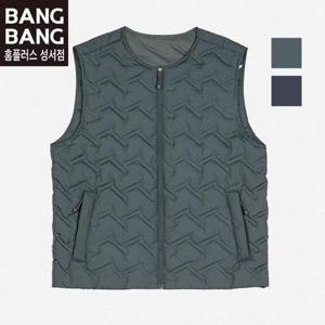 뱅뱅 HC04 가을겨울  라운드 지퍼 경량 패딩조끼 NEK712