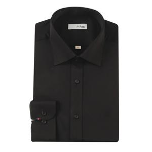 [에스티듀퐁(셔츠)]24FW 블랙 TR스판 주머니없는 일반핏 와이셔츠룩 SE4FM11LS103SBK