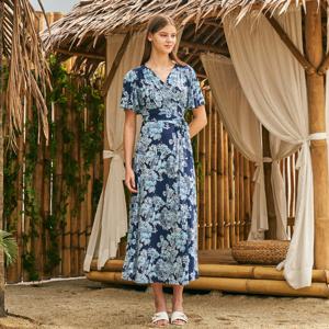 Lipbbam 바이립밤 크레오라 바하마 프릴 플레어 롱 랩 원피스