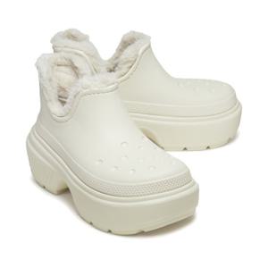 [크록스]여성화 스톰프 라인드 쇼티 부츠 리넨 210673-0JI