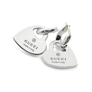 구찌 실버 후프 링 귀걸이 하트 YBD796302001