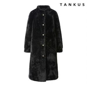 [탱커스] 노카라버튼업 롱 퍼코트 (TW4CT004L0)