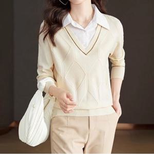 아트 니트셔츠_F4XWKB004Z