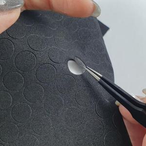 EVA 원형 소음방지 패드 스티커 1cm 블랙