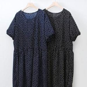 버블 307P735S 셔링 의류 원피스 빅사이즈 빅사이즈미