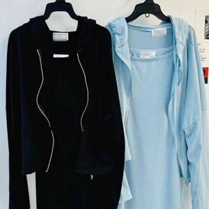 305P321S 빅사이즈미시옷 캐주얼 원피스 집업 여성큰