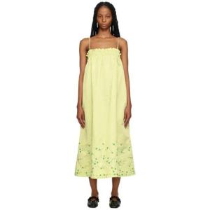 26 SS 가니 여성   그린 미디 드레스 232144F054004