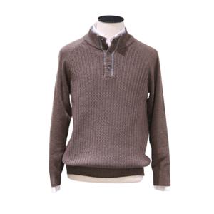 [카운테스마라(셔츠)]울혼방 오픈넥 반폴라니트(B) CSTW3B1118I0