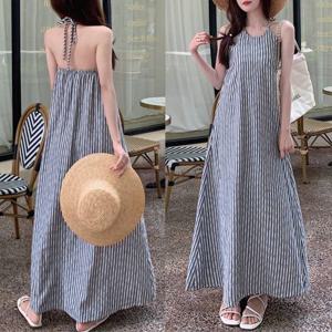 G126626_백리스 빈티지 홀터 롱원피스