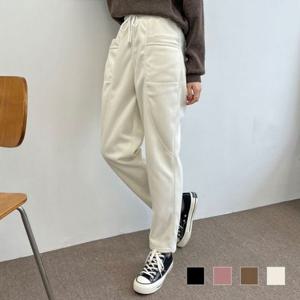 허쉬 기모바지 221181 끈배기팬츠 기모 여자기모바지