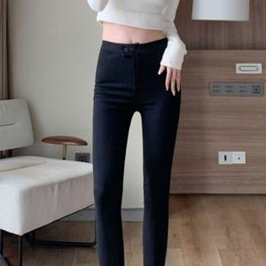 심플버튼 블랙스키니 F006472 팬츠 바지 스판 여성바