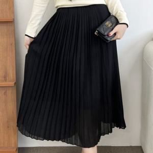 롱치마DJJ80901 스커트 쉬폰 주름 치마