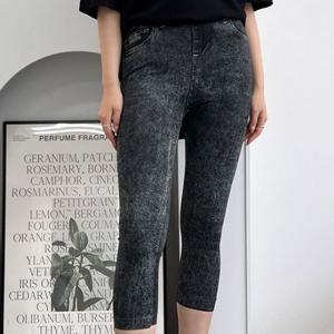 7부바지 레깅스 돌청데님 ST2470 7부