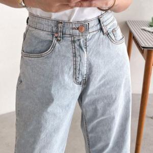 아이스 데님 통 빅사이즈미시옷 의류 307P720S 빅사이