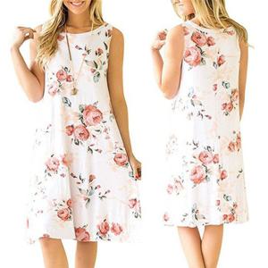 예홈 여름 롱 린넨 쉬폰 민소매 나시 면 원피스 치마