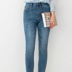 스판 롤업워싱 바지 스키니 청바지 DJJ703