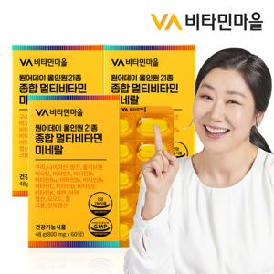 비타민마을 원어데이 21종 종합 멀티비타민 미네랄 3박스 6개월분