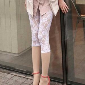 여자 여름 룩 코디 망사 시원한 7부