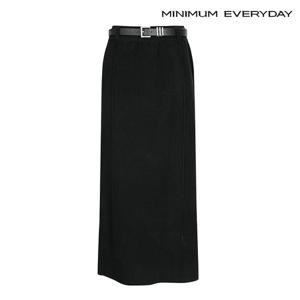 [미니멈][미니멈 에브리데이] H라인 밴딩 벨티드스커트 (EA3WH004D)