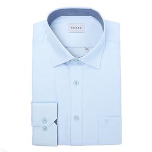 예작셔츠 25SS 긴팔 일반핏 면혼방 기본 블루셔츠YJESBR110BL