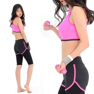 ALL4057 여자한줄요가 스포츠레쉬가드6부반바지레깅스