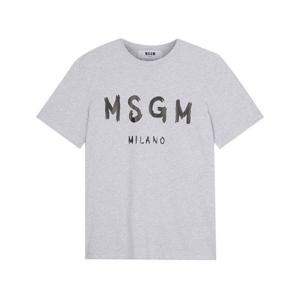 MSGM 반팔 티셔츠 2000MM510 200005 94 브러쉬 로고