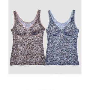 여자 레오파드 런닝형브라 노와이어