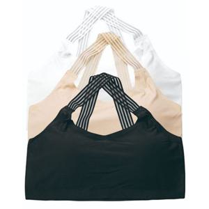 누디 쿨메쉬 심리스 크로스끈 브라탑