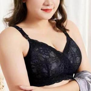 레이스 패드내장 노와이어 편안한 빅사이즈 브라