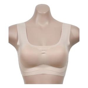 레이온 무봉제 누디 볼륨패드 스포츠브라