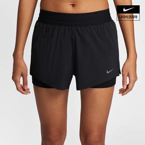 [나이키] 스위프트 여성 드라이 핏 미드라이즈 투인원 러닝 쇼츠 HJ5377-010