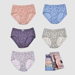 맥시 순면 패턴 맥시팬티 0239tw 스판 삼각팬티 5매입