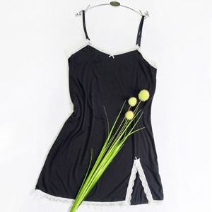 밤부레이온 끈조절 레이스 슬립