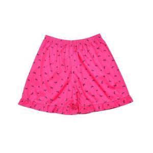 귀여운 캐릭터 순면 여성 프릴 5부 파자마 홈웨어