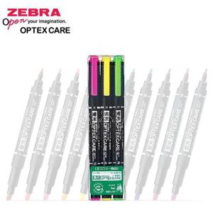 제브라 마카 형광펜 옵텍스 케어 3색 세트 WKCR1-3C